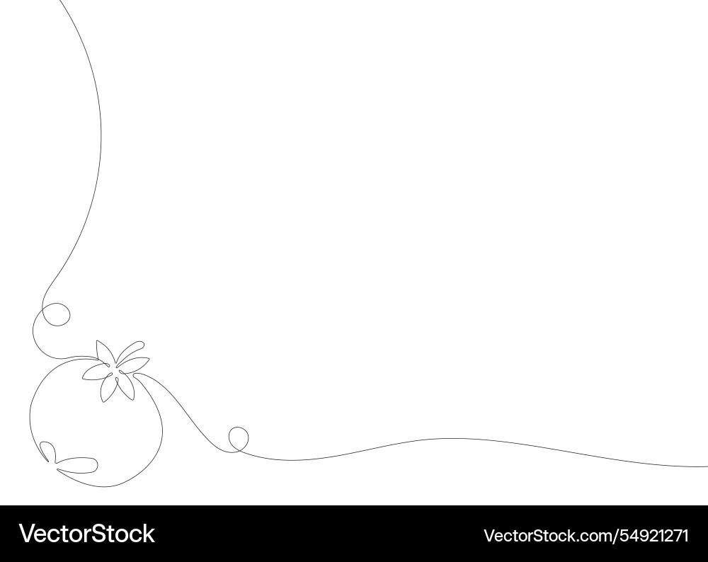 Tomato continuous line background one single Tomato continuous line background one single vector image