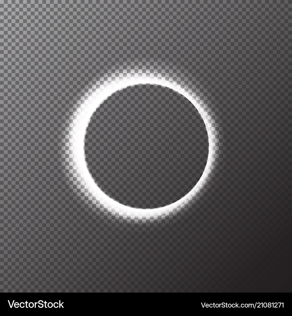 Transparent round shiny frame background with Transparent round shiny frame background with vector image