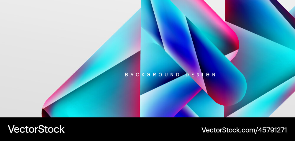 Triangle fluid color gradient abstract background Triangle fluid color gradient abstract background vector image