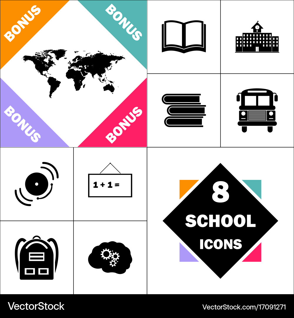 World map computer symbol Vector Image