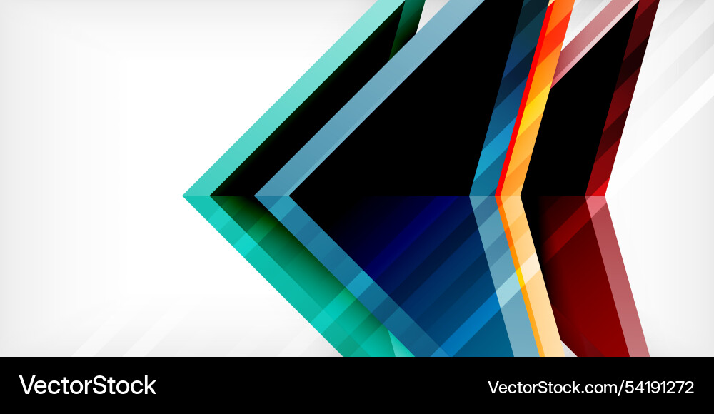 Abstract background color triangles and arrows Abstract background color triangles and arrows Vector Image