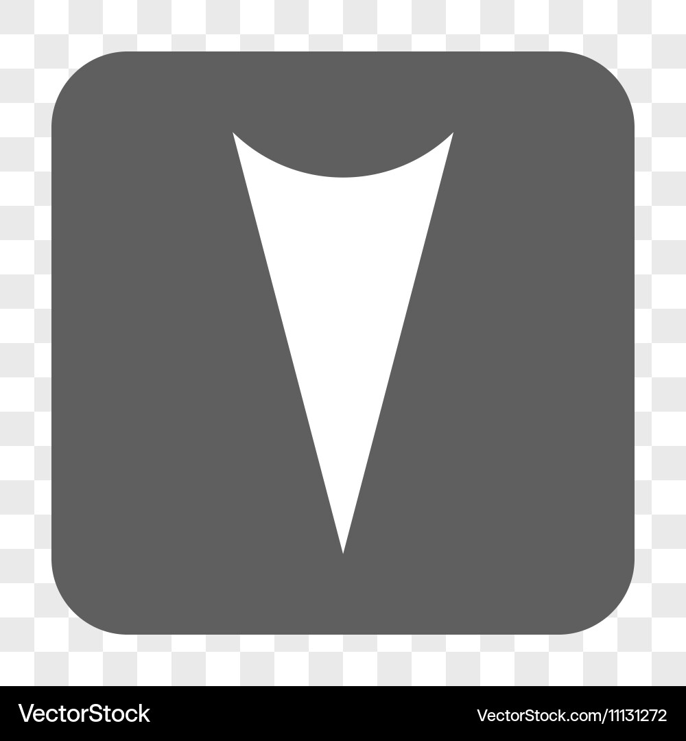 Arrowhead down rounded square button vector image