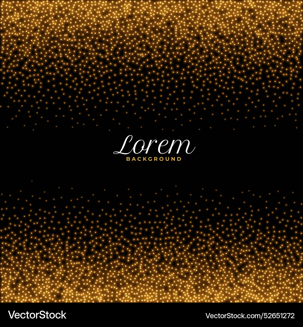 Beautiful shiny golden particle background design Vector Image