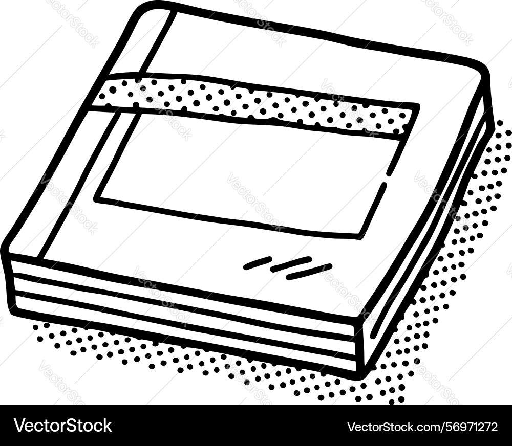 Closed notebook with elastic band blank label Closed notebook with elastic band blank label vector image