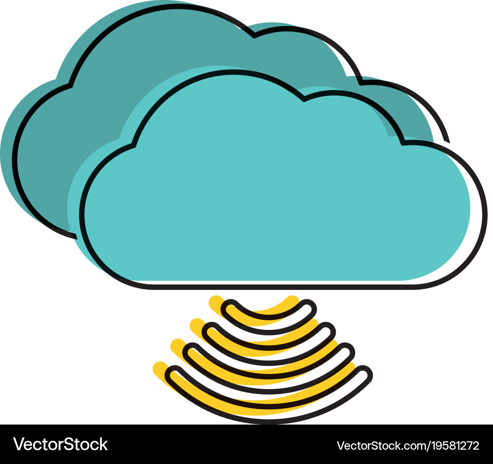Cloud computing design Vector Image