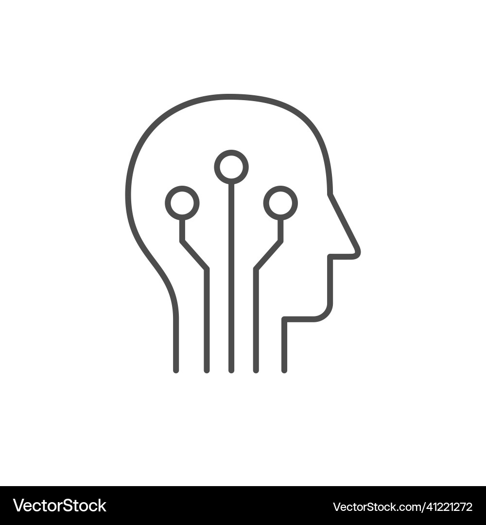Coder oder Engineer Line Umriss Icon Coder oder Engineer Line Umriss Icon vektorbild