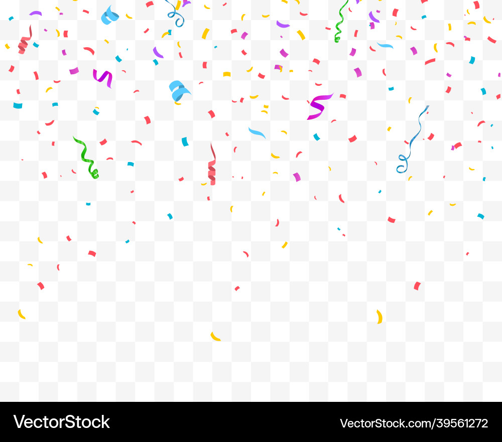 Confetti festive background Confetti festive background vector image