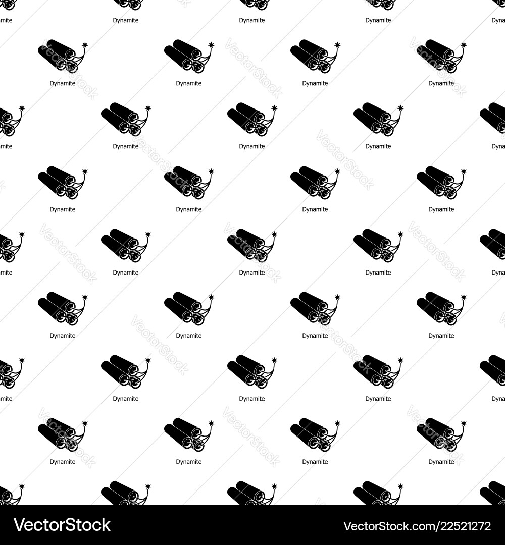 Dynamite pattern seamless Dynamite pattern seamless vector image