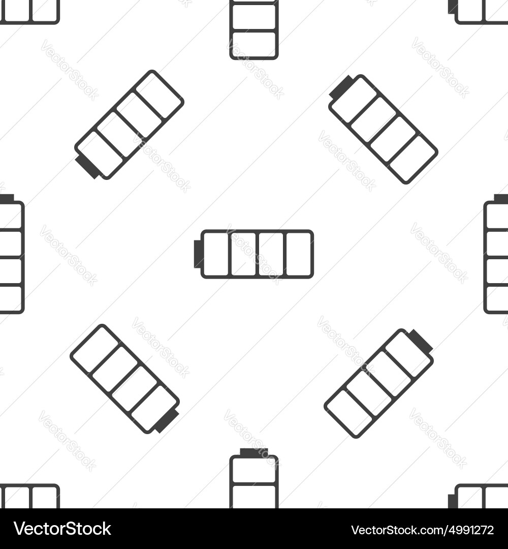 Empty battery pattern vector image