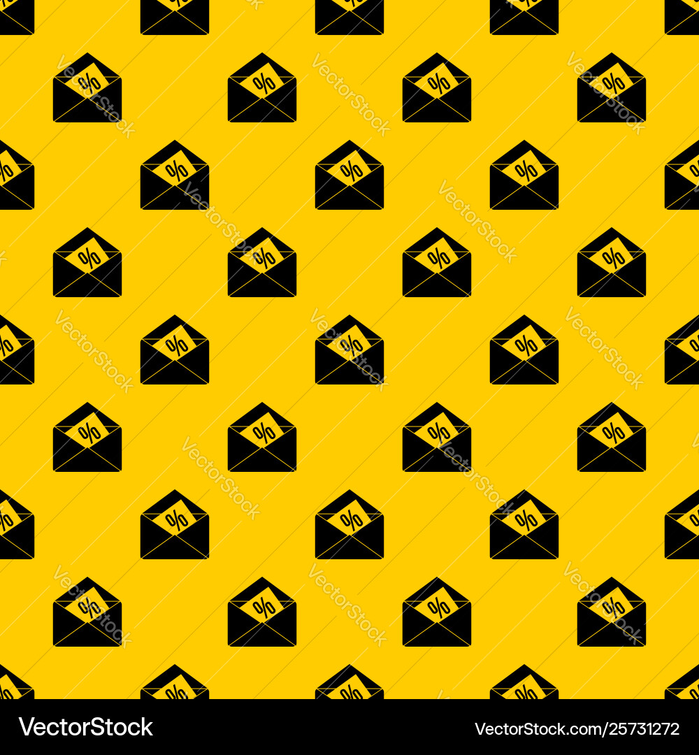 Envelope with percentage pattern Envelope with percentage pattern vector image