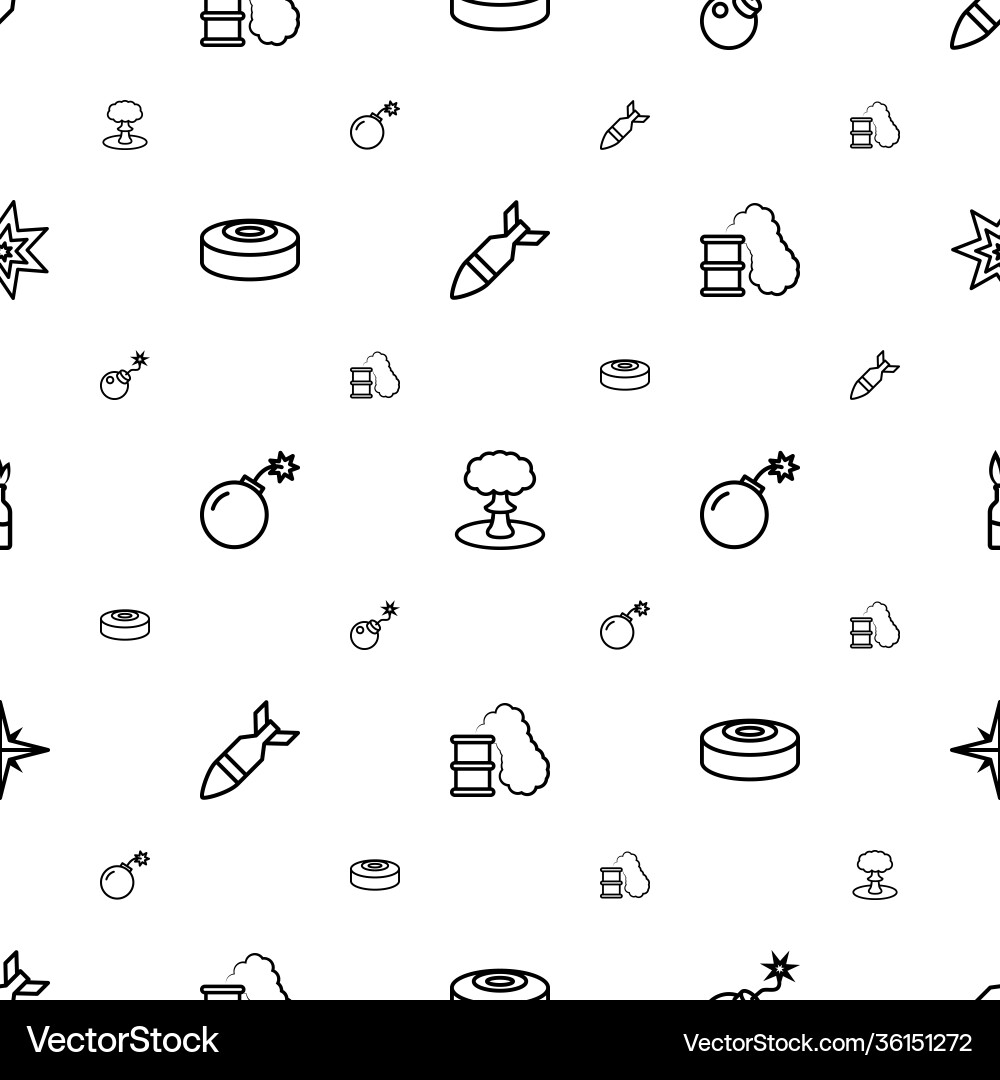 Explode icons pattern seamless white background vector image