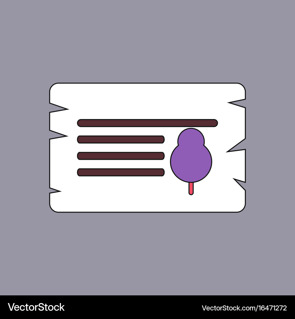 Flat icon design collection paper from tree vector image