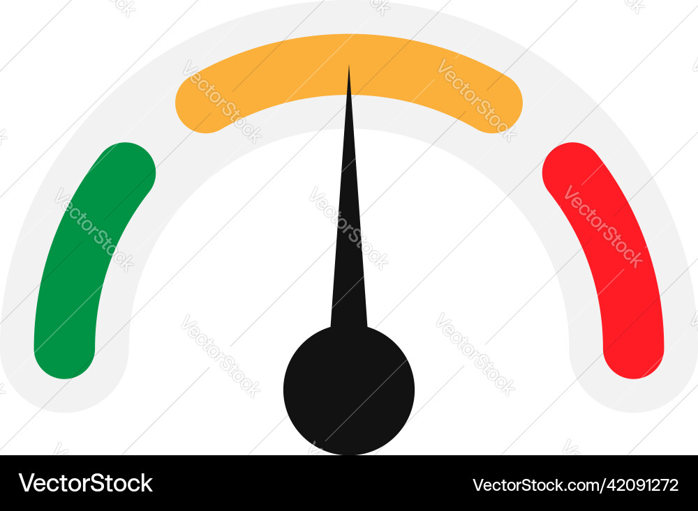 Gauge meter level indicator icon symbol Gauge meter level indicator icon symbol vector image