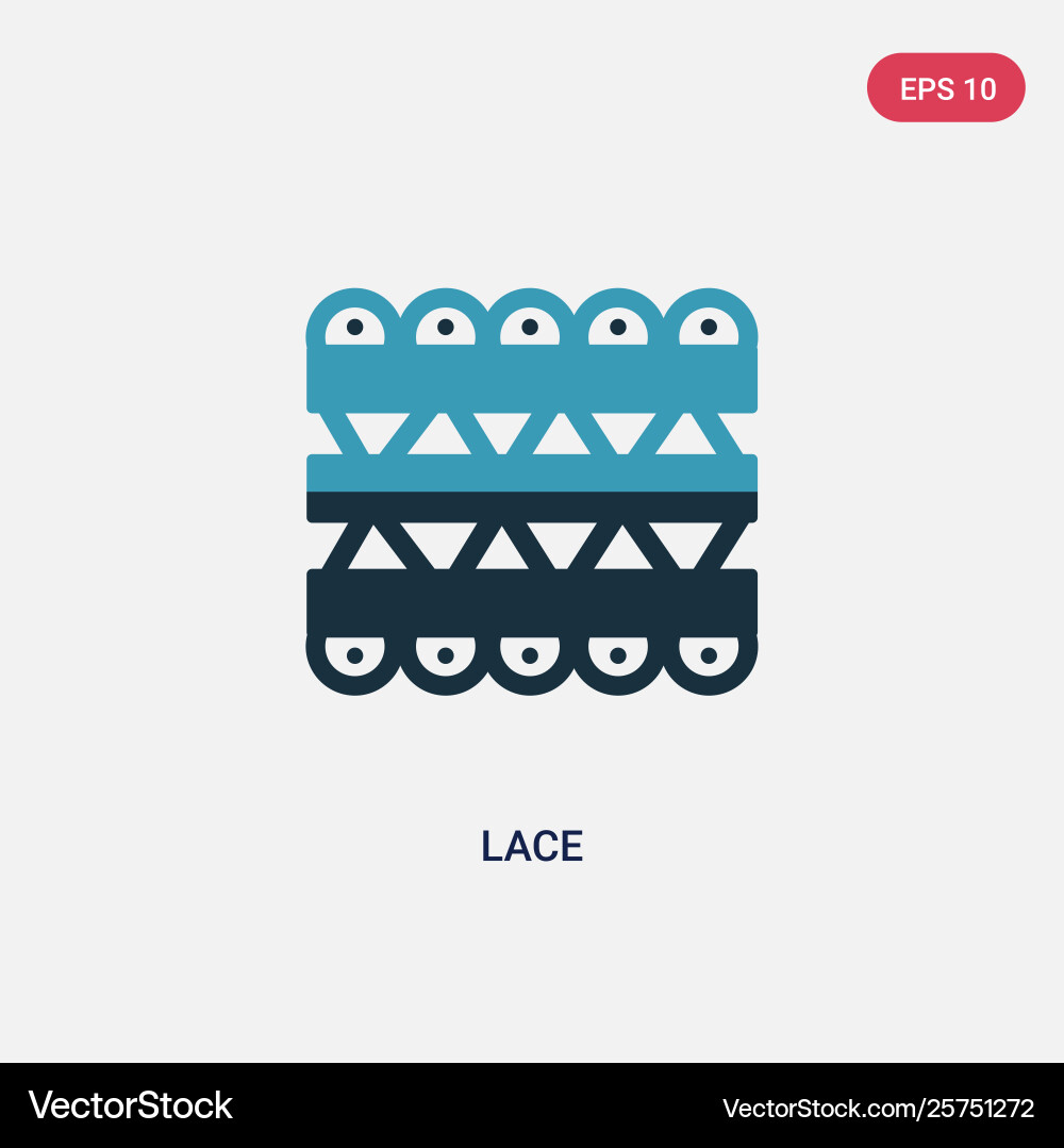 Two color lace icon from user interface concept Two color lace icon from user interface concept vector image