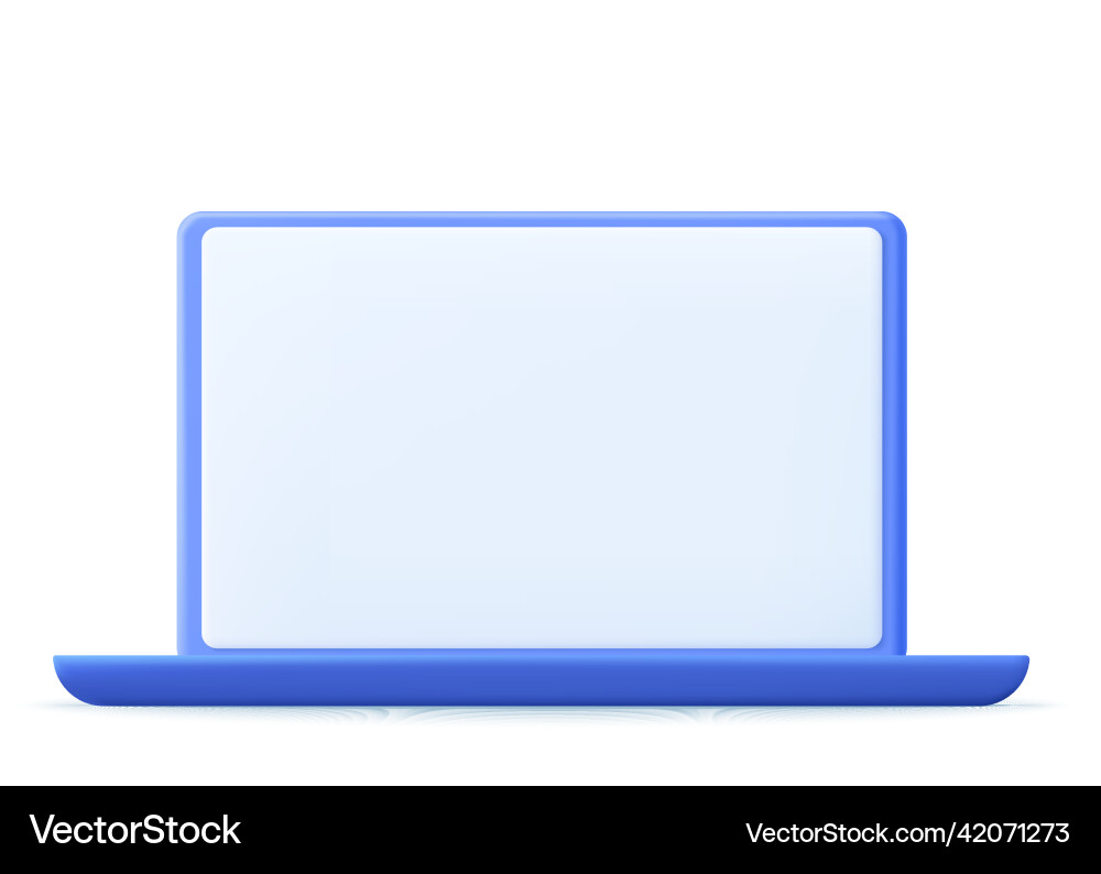 3d Rendering Computer lcd Monitor vektorbild