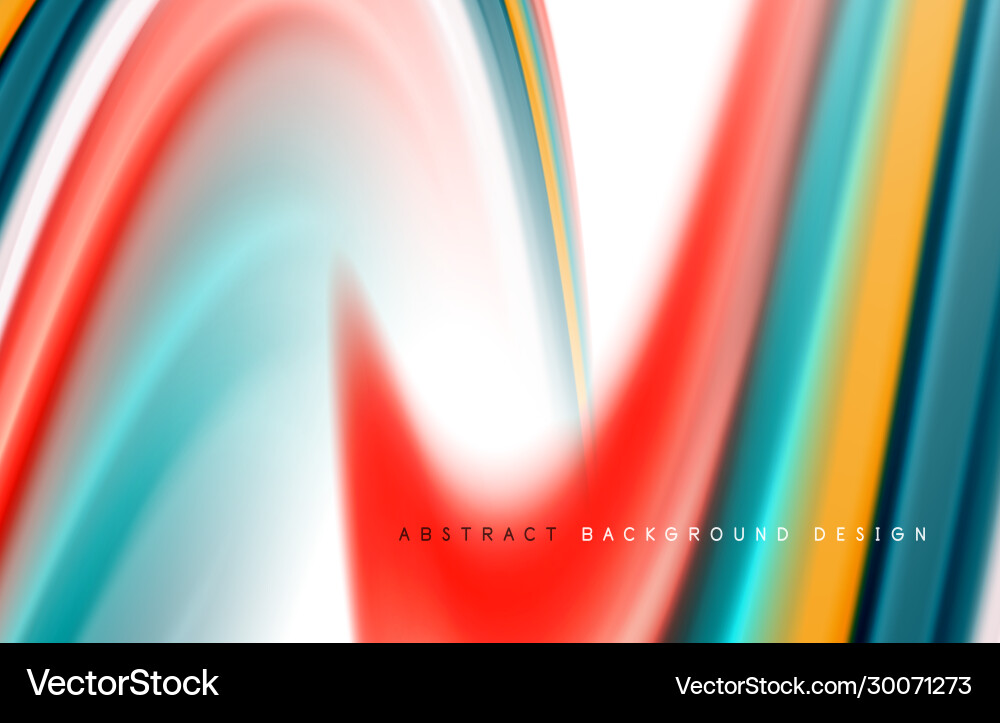 Abstract background - fluid color gradient waves Vector Image