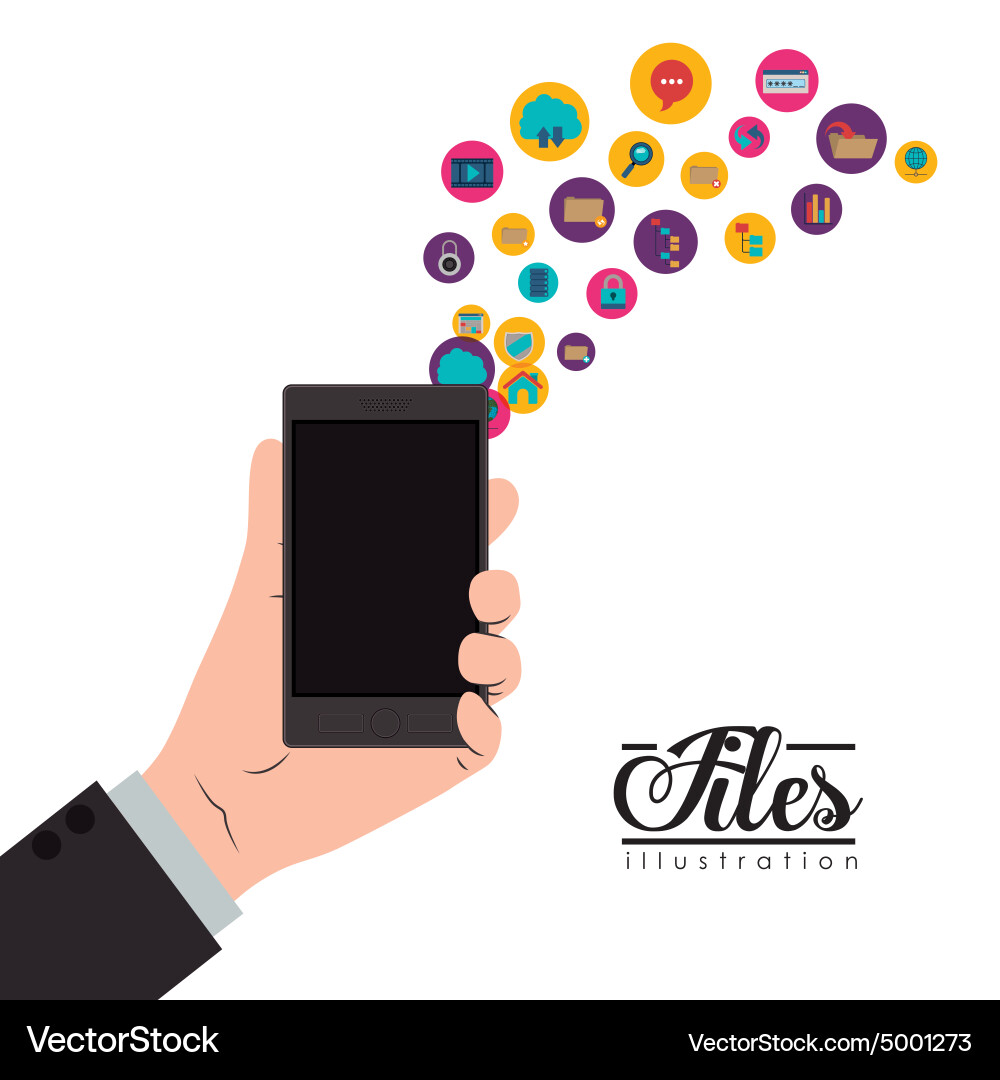 Files design vector image