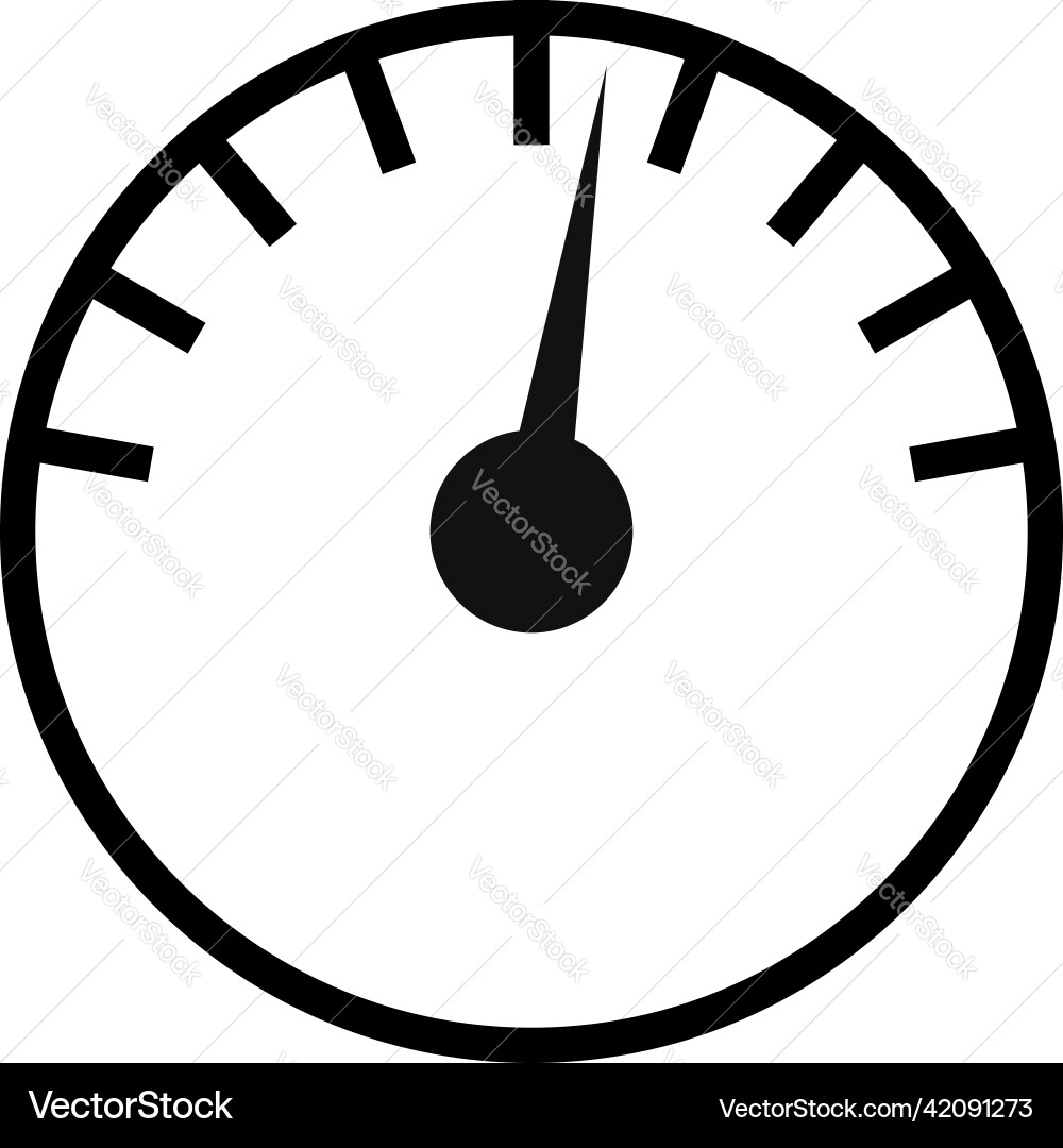 Gauge meter level indicator icon symbol Gauge meter level indicator icon symbol Vector Image