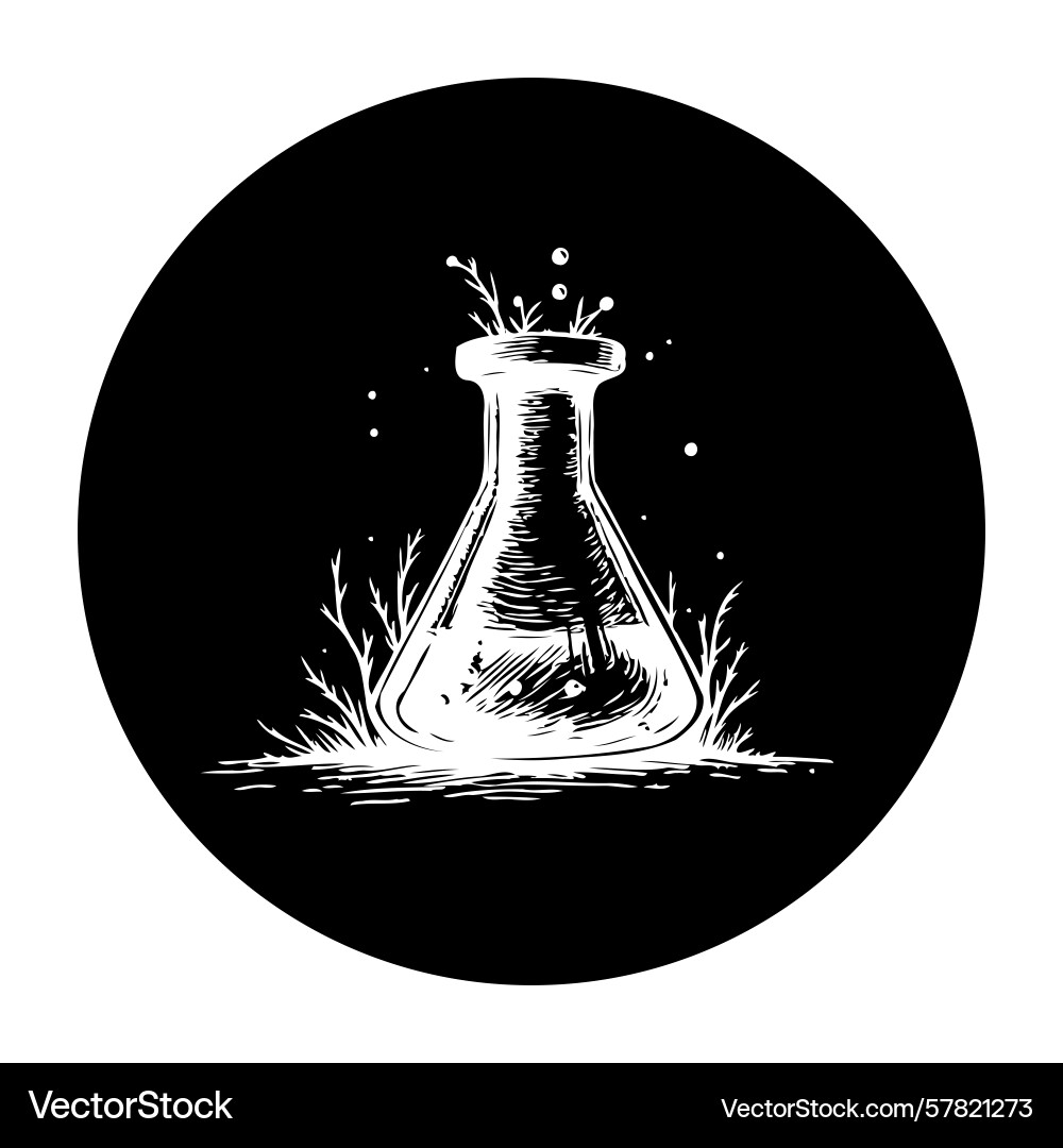Intriguing science with a mysterious elixir Intriguing science with a mysterious elixir Vector Image