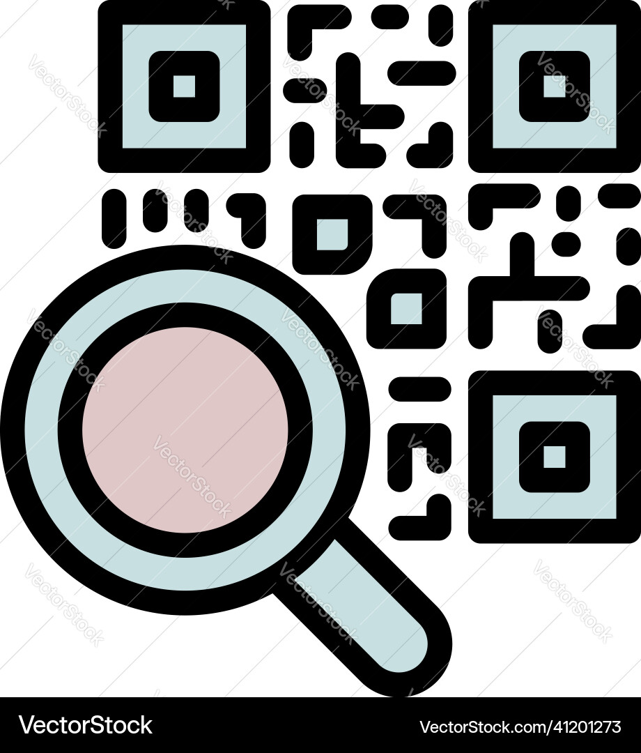 Product qr code icon outline mobile scan Product qr code icon outline mobile scan vector image