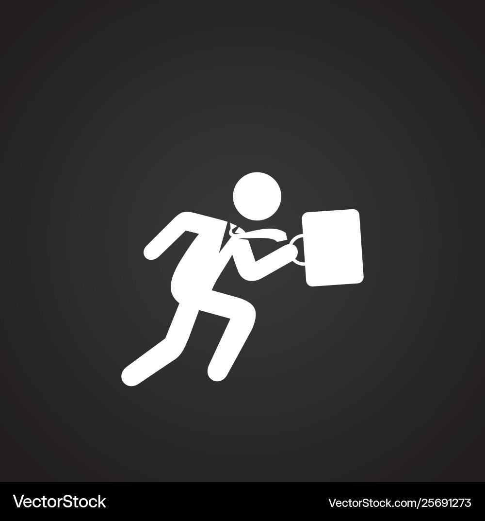 Running related icon on background for graphic Vector Image