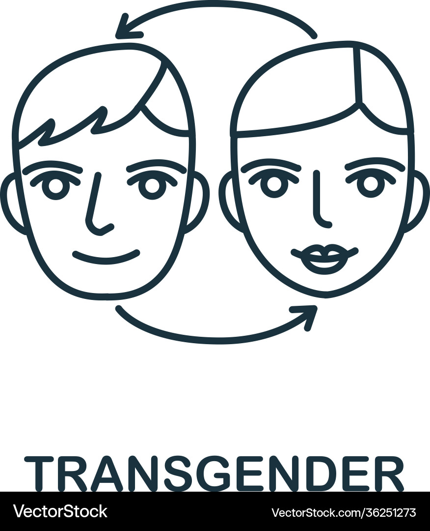 Transgender Ikone aus plastischer Chirurgie Sammlung Transgender Ikone aus plastischer Chirurgie Sammlung vektorbild