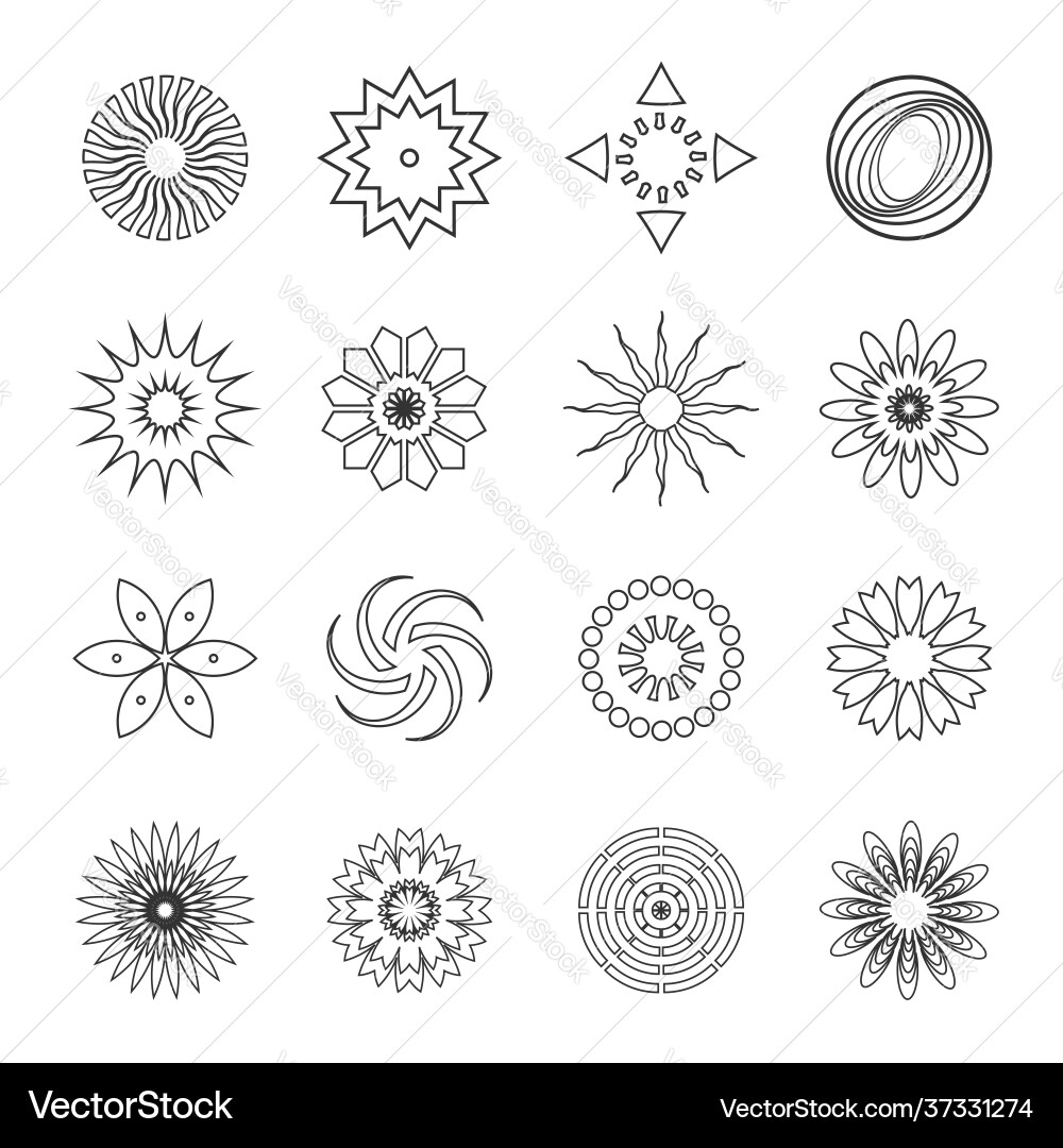 Design elements set Design elements set Vector Image