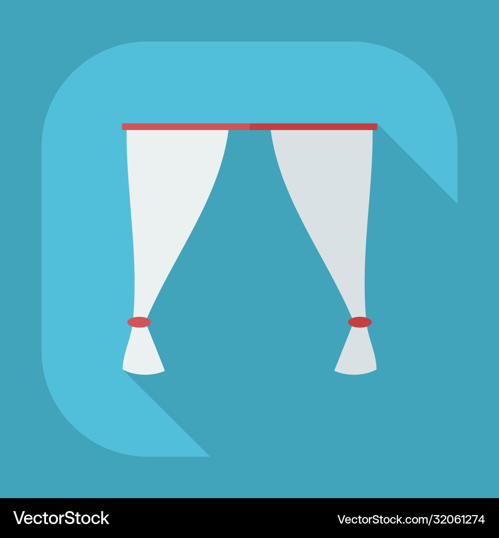 Flat modern design with shadow icons window vector image