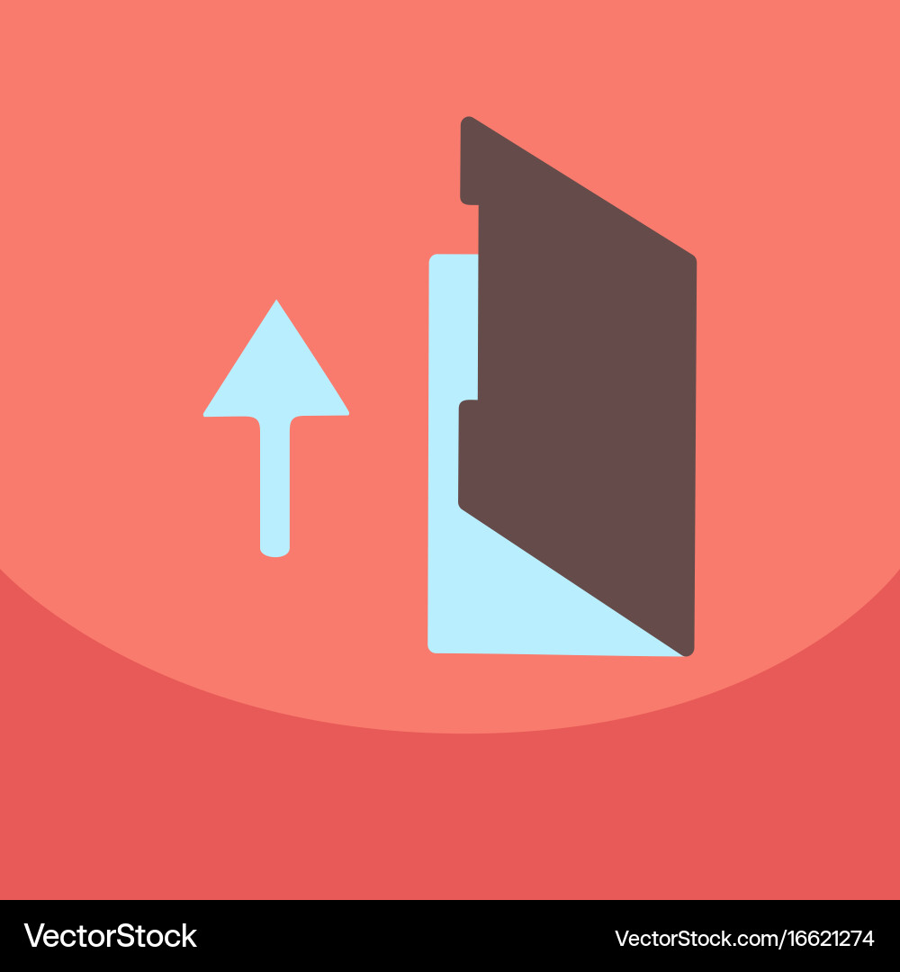 Flat style blank realistic notepad notebook vector image
