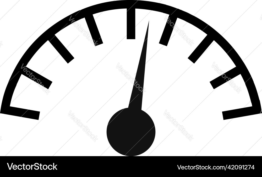 Gauge meter level indicator icon symbol Gauge meter level indicator icon symbol vector image