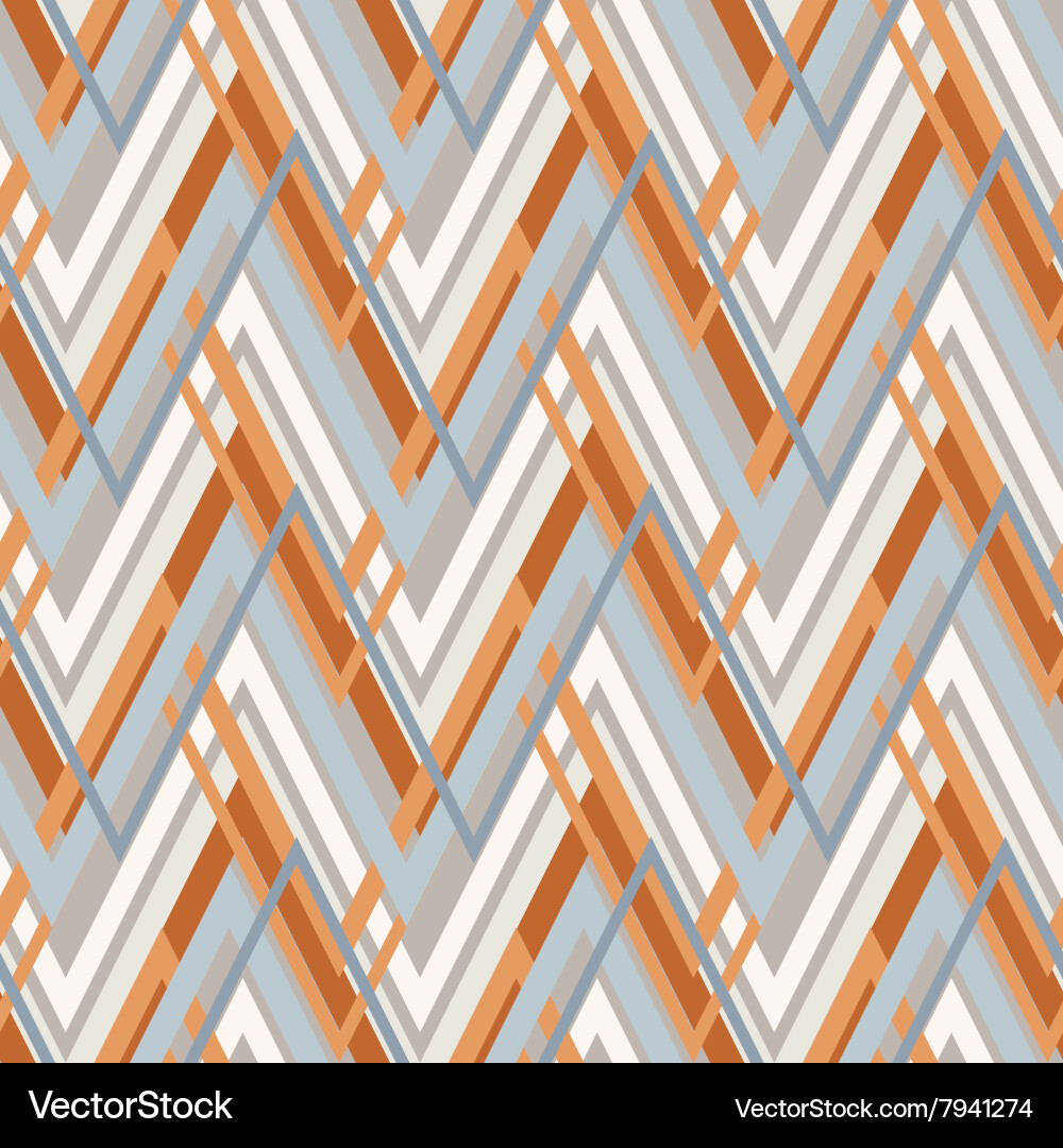 Geometric Zigzag Pattern Vector Image