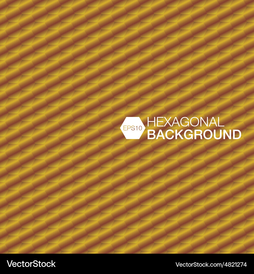 Simple colorful background consisting of hexagons vector image
