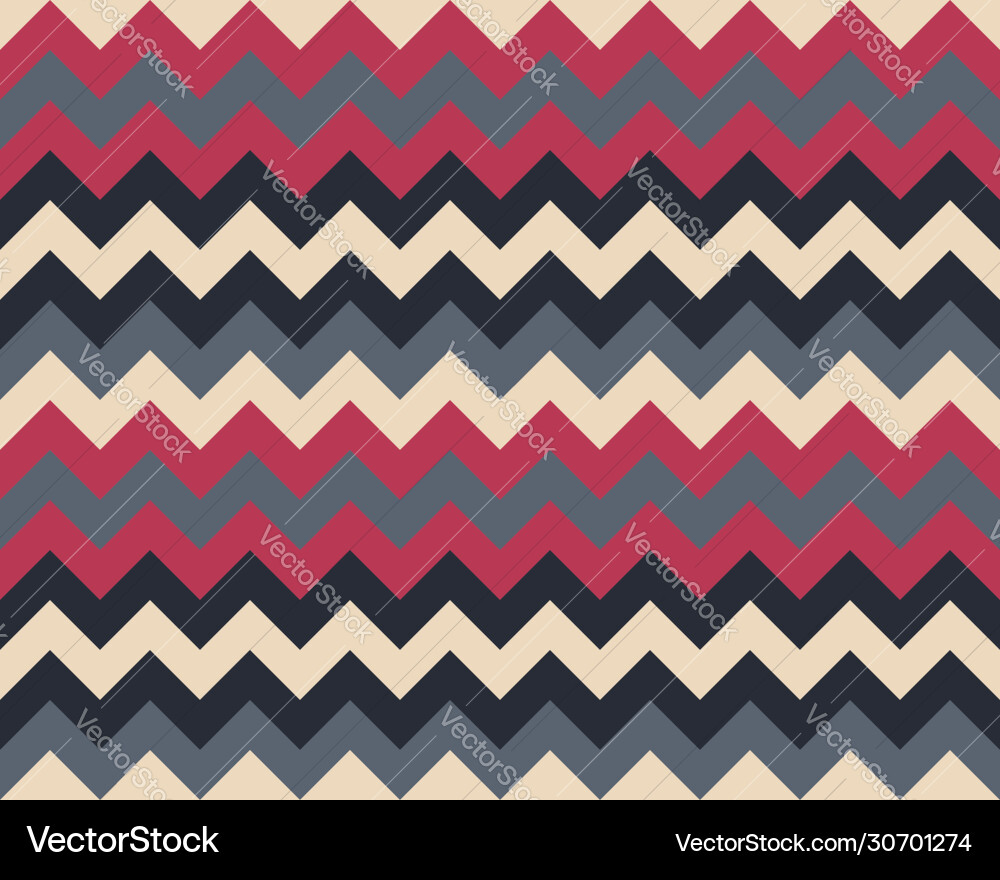 Zigzag pattern seamless zig zag background color Zigzag pattern seamless zig zag background color Vector Image