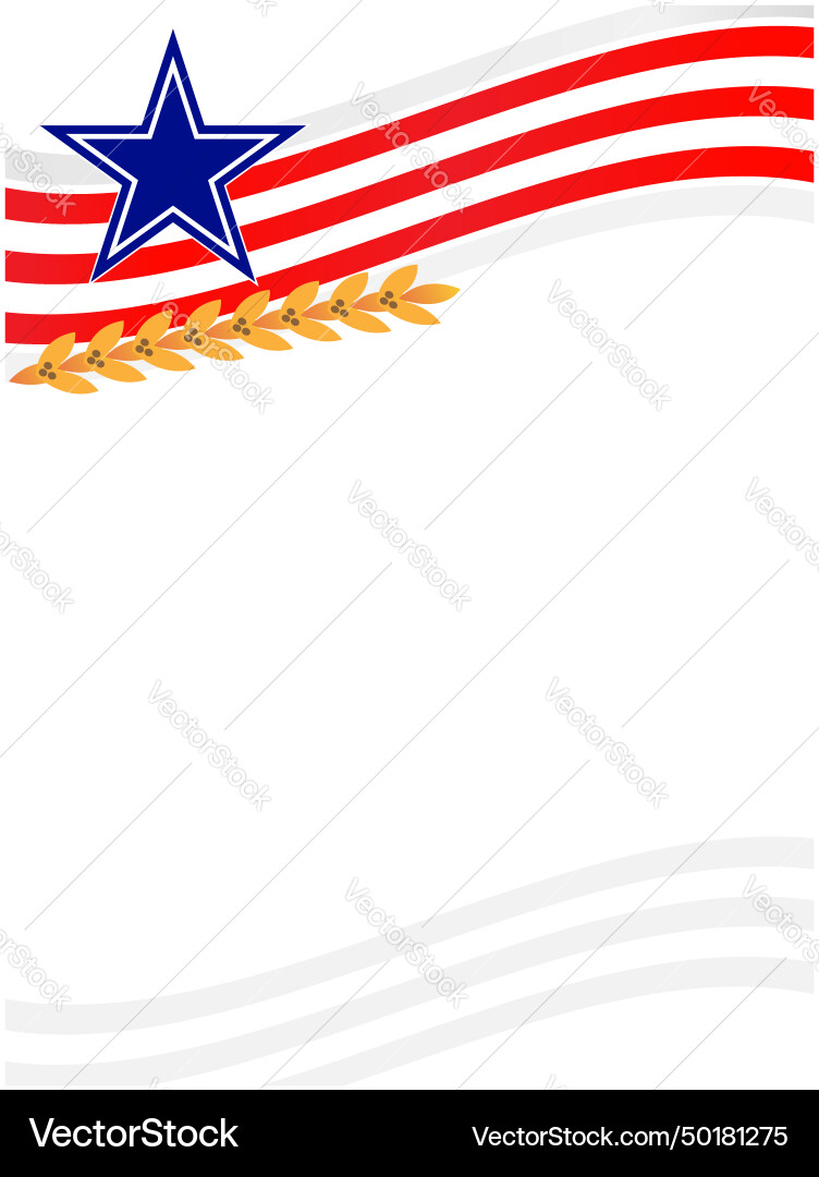 Abstract usa flag symbols wave pattern border Abstract usa flag symbols wave pattern border vector image
