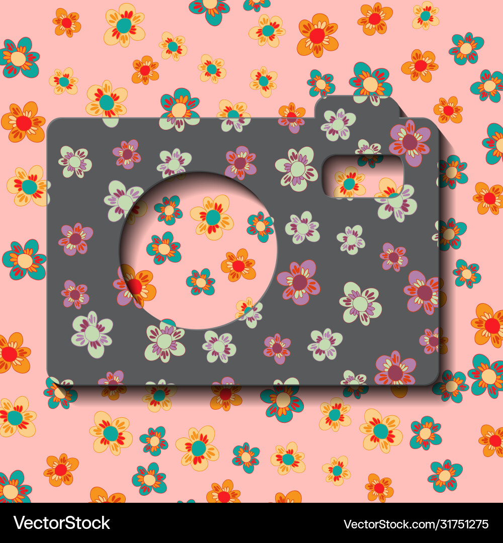 Background spring or summer with clouds ladybug vector image