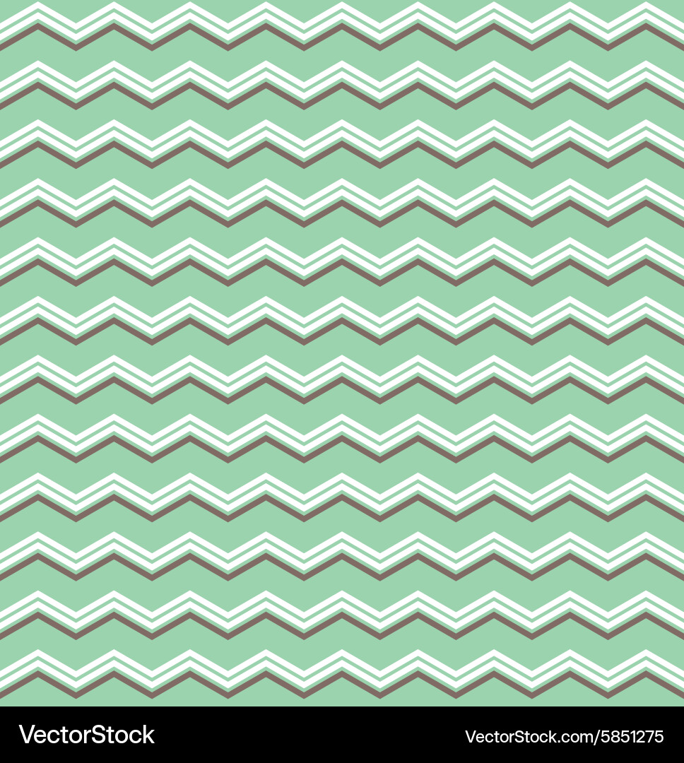 Brown and White Zigzag Pattern vector image