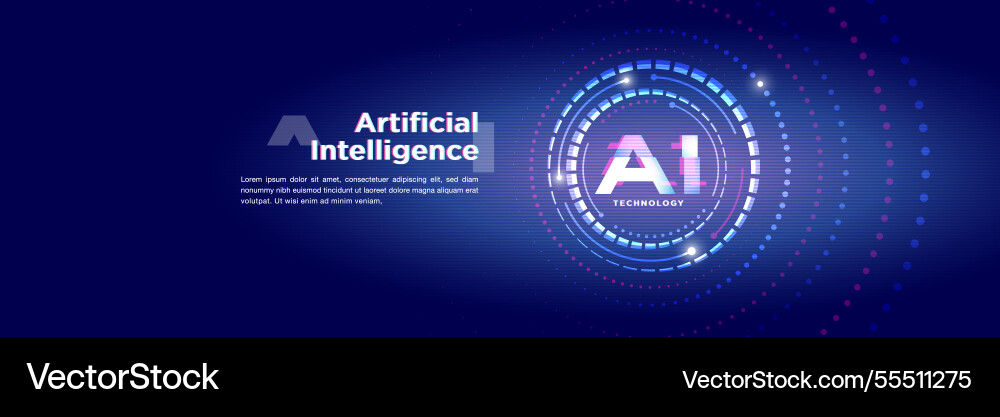 Concept of ai artificial intelligence technology Concept of ai artificial intelligence technology vector image