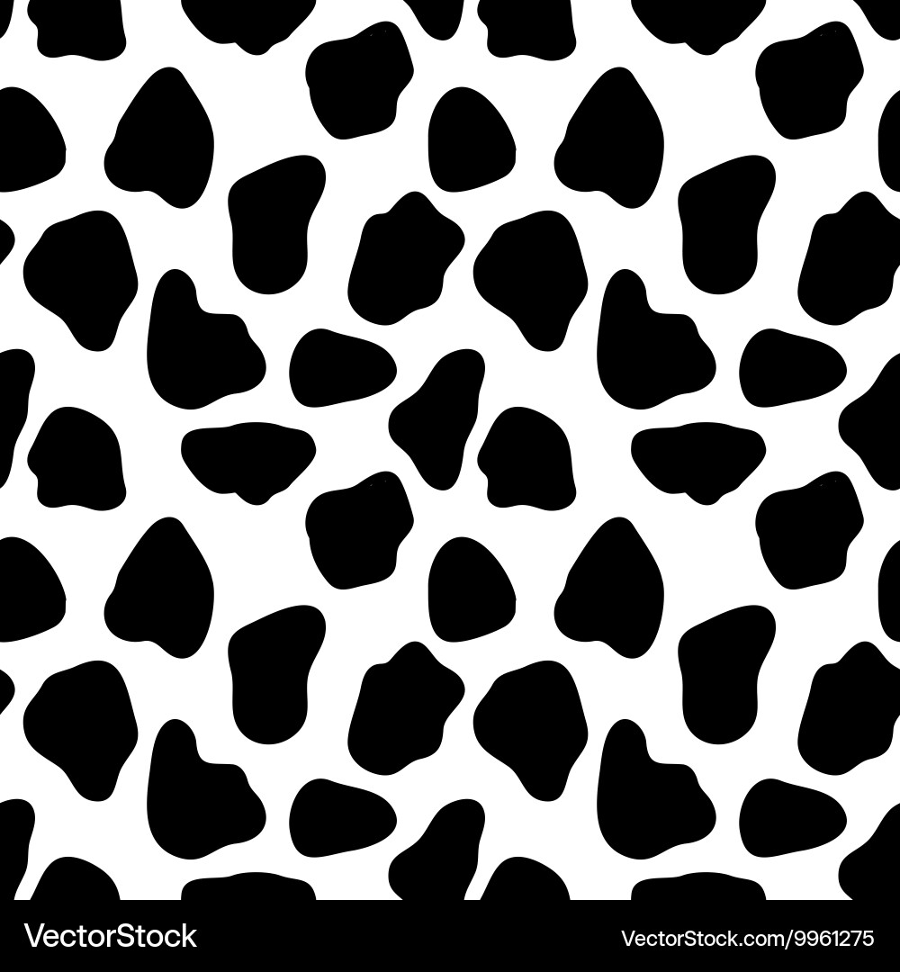 Cow Spot Seamless Pattern Vector Image