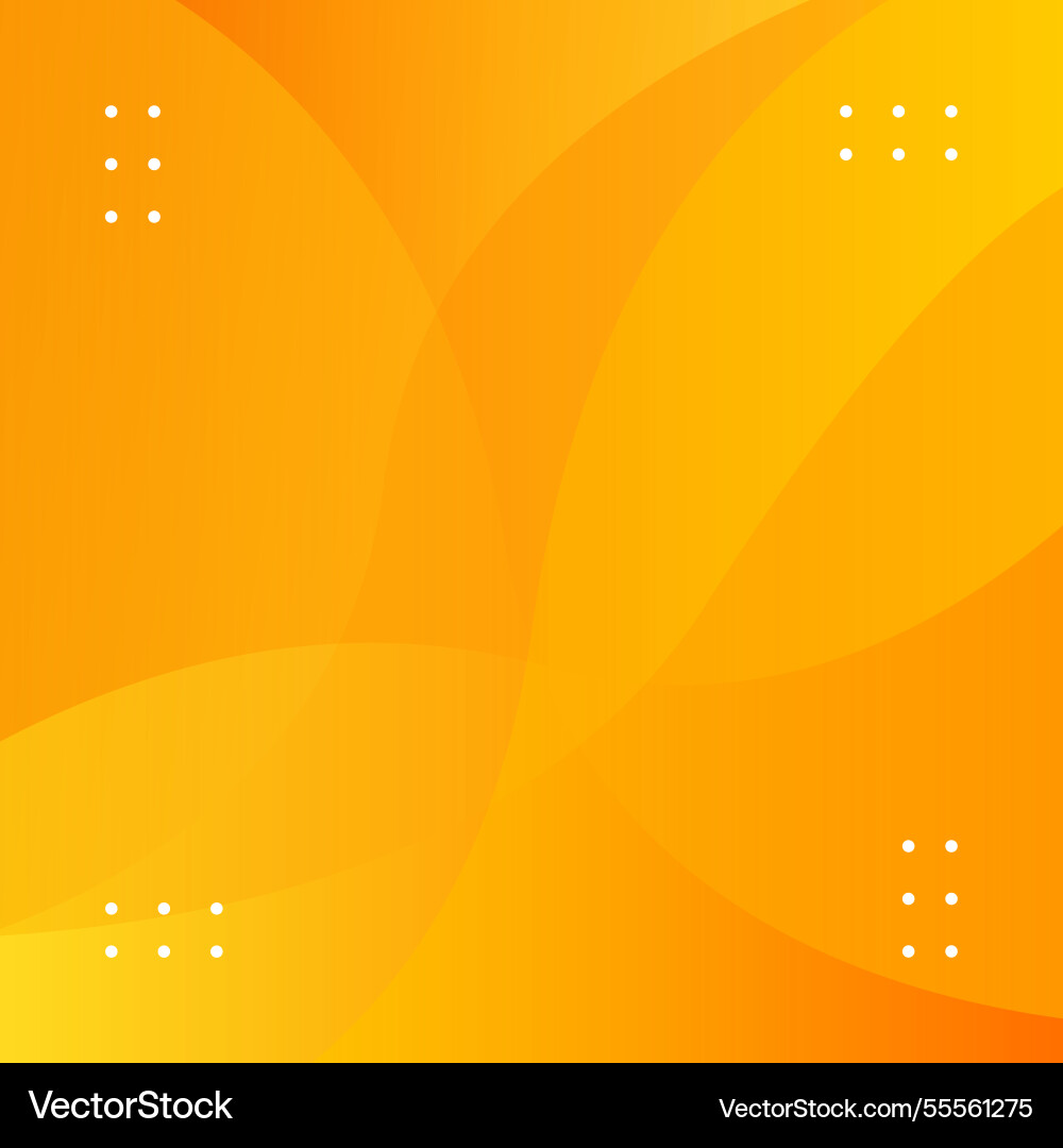 Dynamic abstract background with yellow color Vector Image