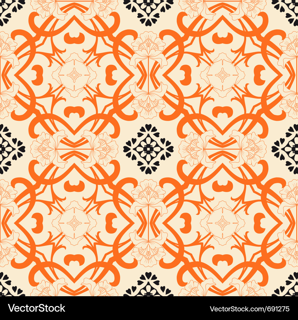 Geometric Retro Wallpaper Vector Image