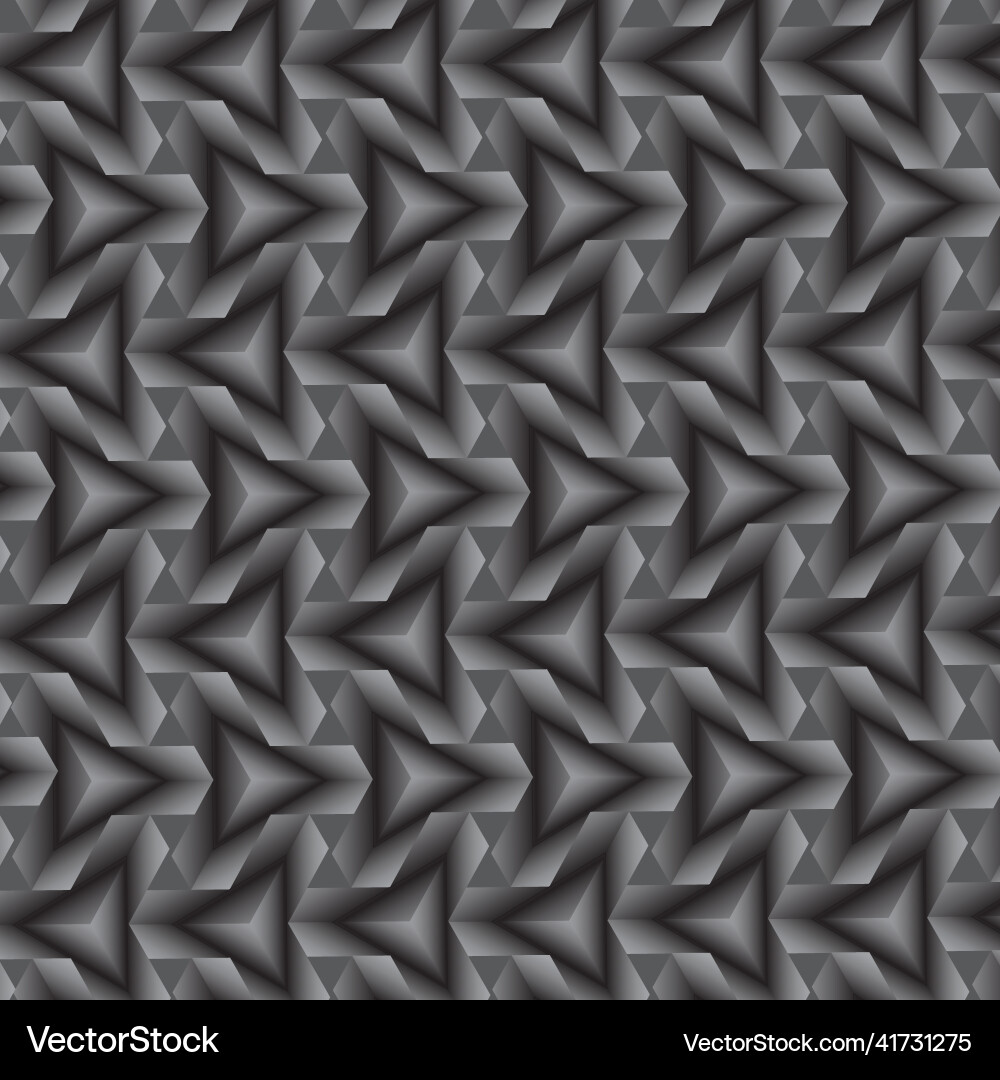 Geometric triangular pattern in gray colors Geometric triangular pattern in gray colors vector image