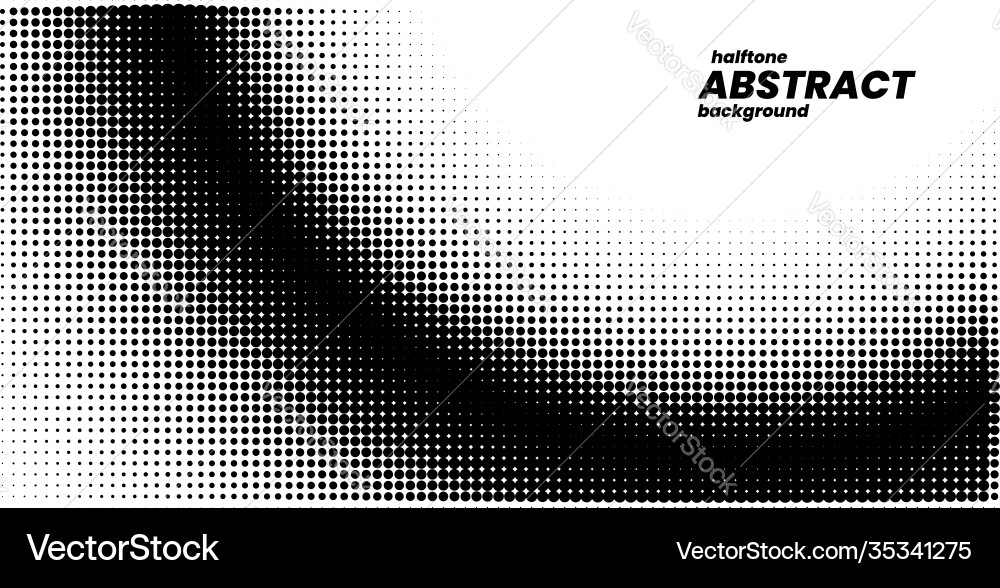 Halftone in abstract style with place for text Halftone in abstract style with place for text vector image
