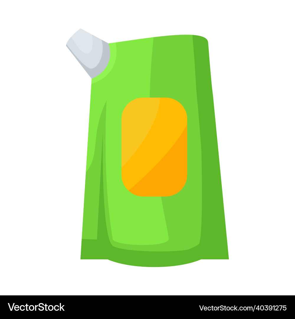 Isolated object of container and soda sign vector image