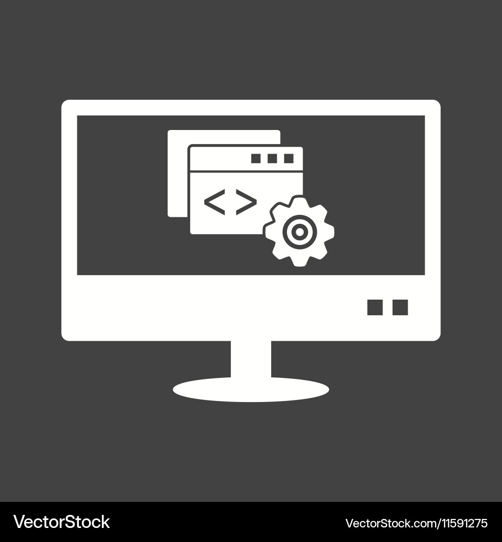 Programming configuration vector image