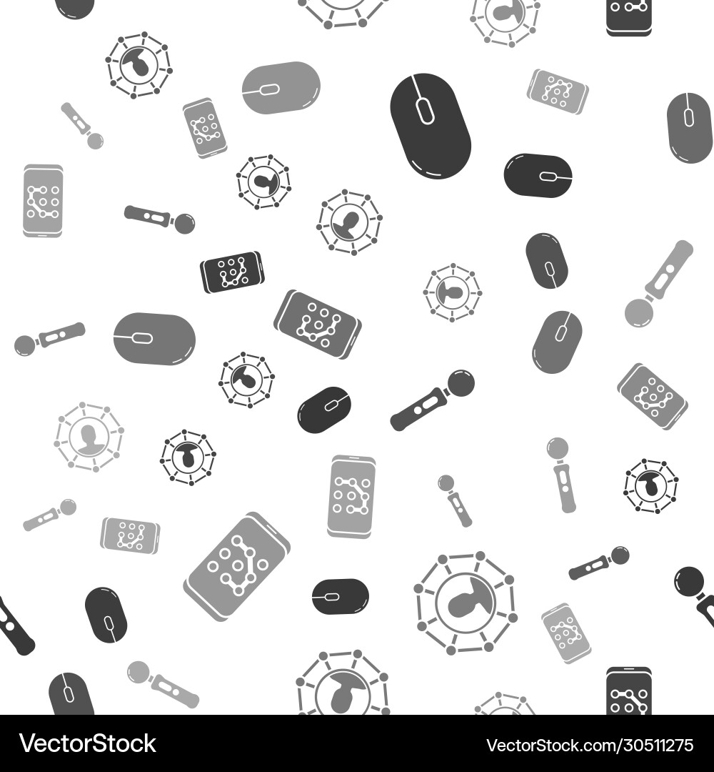 Set computer mouse project team base gamepad Vector Image
