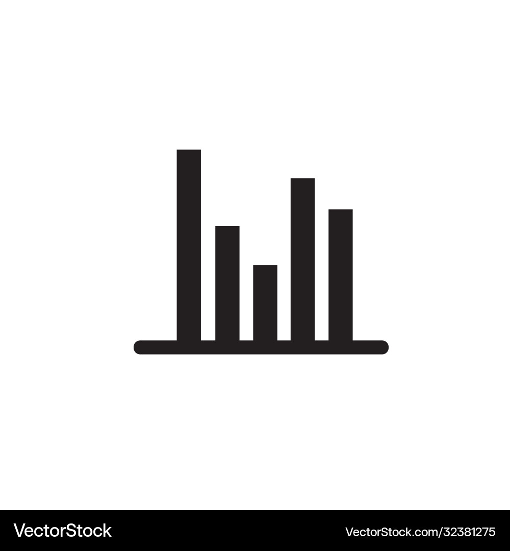 Statistic and graph icon perfect for website logo vector image