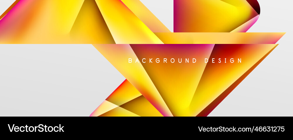 Triangle fluid color gradient abstract background Triangle fluid color gradient abstract background vector image