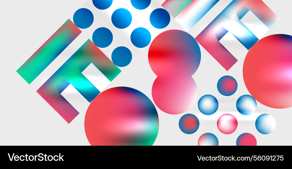 Triangles circles squares rectangles design Triangles circles squares rectangles design Vector Image