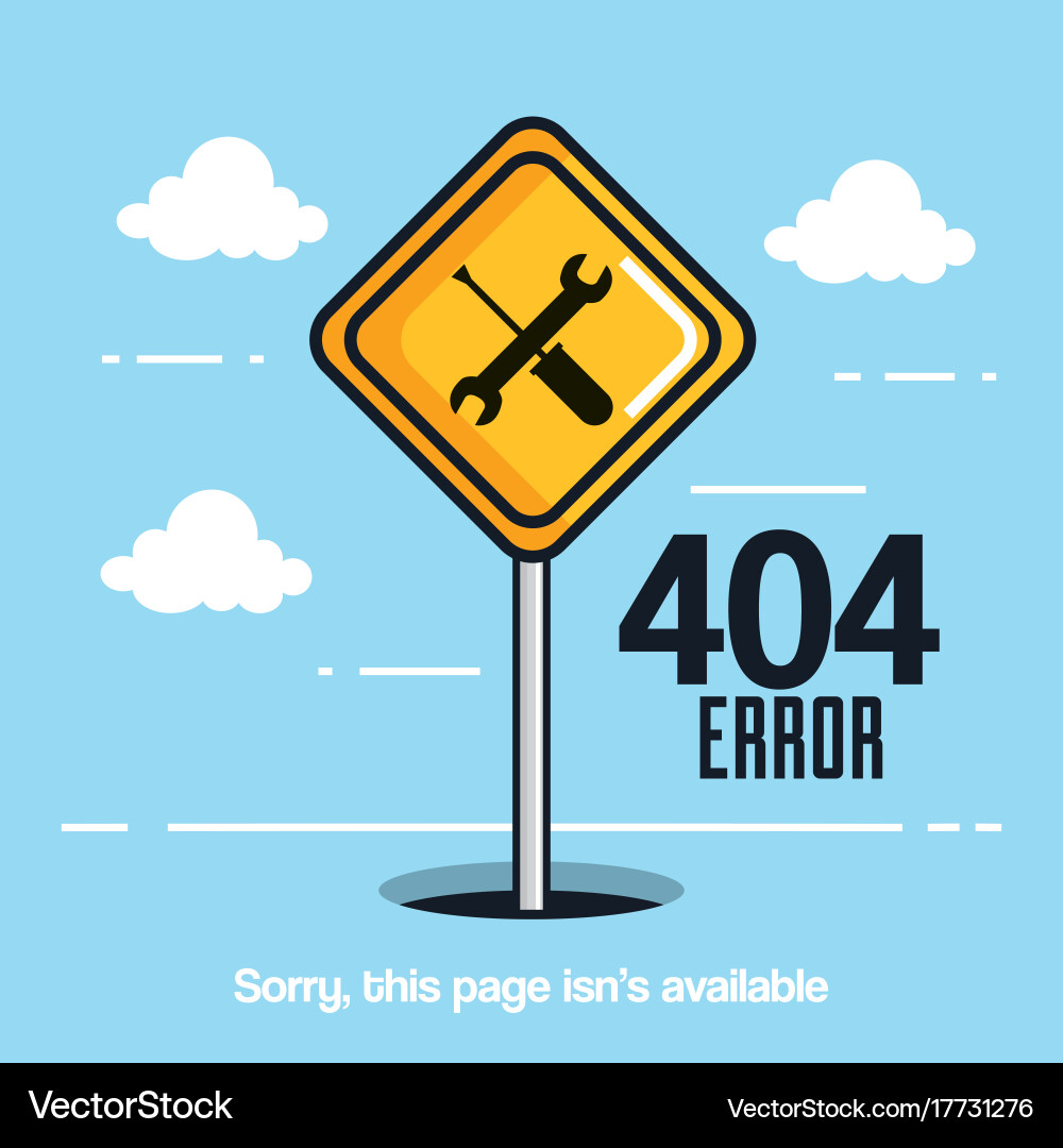 404 connection error icons vector image