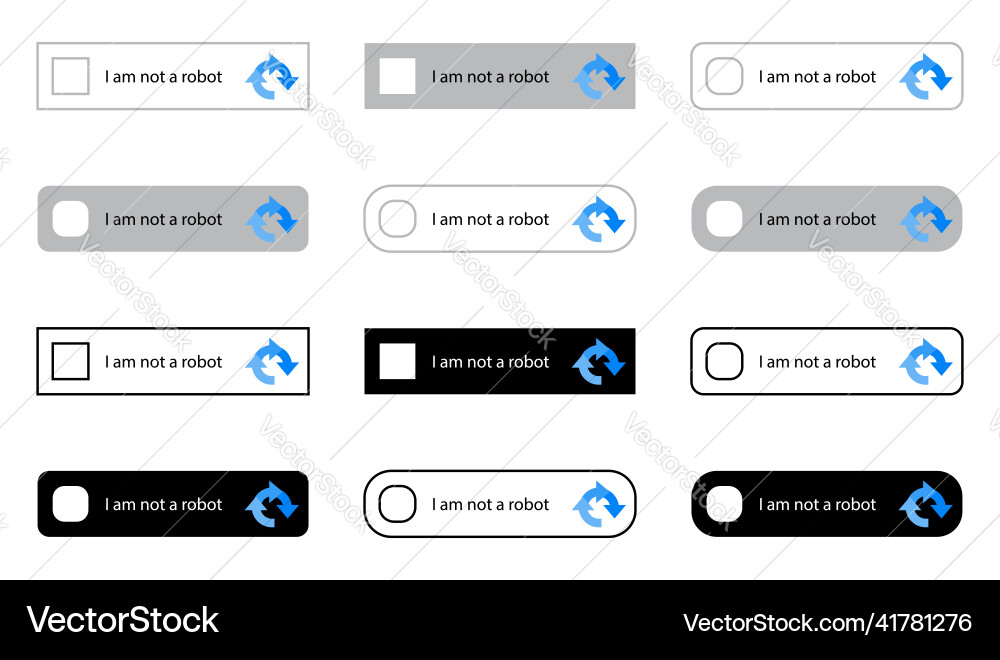 Captcha Robotercode reaptcha Taste Test Captcha Robotercode reaptcha Taste Test vektorbild